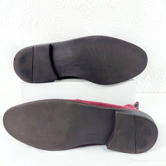 Tommy Hilfiger Suede Chukka Dark Red Ankle Boot